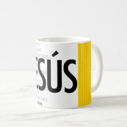 Jesus-Spanisch Kaffeetasse (VorderseiteRechts)