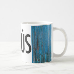 Jesus-spanisches aquamarines kaffeetasse