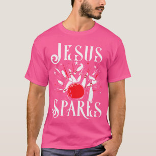 Jesus spart lustige christliche Bowling-Gott-Idee T-Shirt