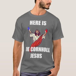 Jesus spielen Cornhole Jesus Christus 1 T-Shirt