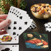 Jesus spielt Karten Spielkarten (In Situ)