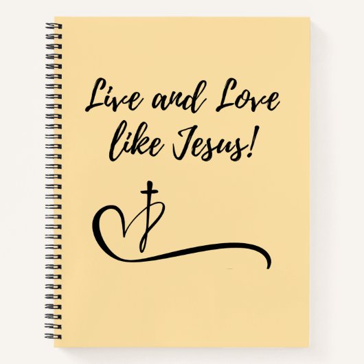 Jesus Spiral Notebook Notizblock (Vorderseite)