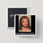 Jesus spitzt 20% button (Vorne & Hinten)
