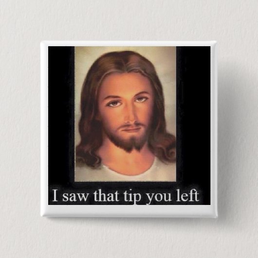 Jesus spitzt 20% button (Vorderseite)