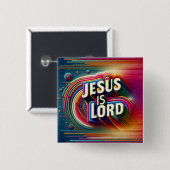 Jesus Square Button (Vorne & Hinten)