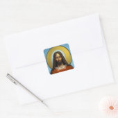 Jesus Square Sticker (Umschlag)