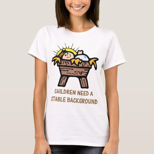 jesus stabiler Hintergrund T-Shirt (Vorderseite)