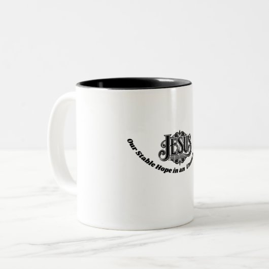 Jesus Stable Hope Tasse (Vorderseite Links)