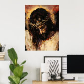 Jesus starb am Kreuz Poster (Heimbüro)