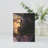 Jesus Stated Glass Postcard Postkarte (Stehend Vorderseite)