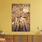 Jesus Statue im Dom, Innern Leinwanddruck (Insitu (Wohnzimmer))