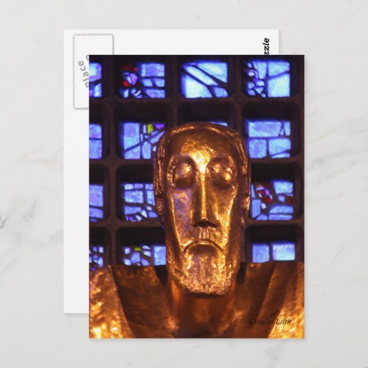 Jesus Statue, Kaiser-Wilhelm-Gedenkkirche Postkarte (Vorne/Hinten)