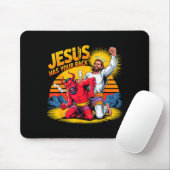 Jesus steht hinter dir, christlicher Glaube Mousepad (Mit Mouse)