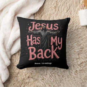 Jesus steht hinter mir Glaube, Hoffnung, die Macht Kissen