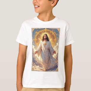 Jesus steigt christliches Kind T-Shirt