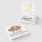 Jesus Steinuntersetzer (Seitenansicht)