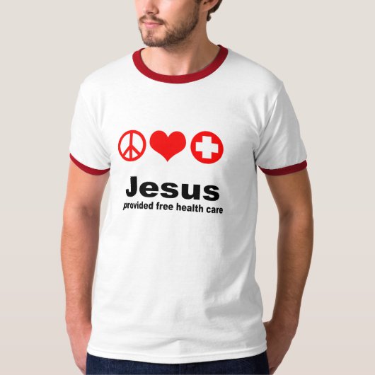 Jesus stellte freies Gesundheitswesen zur T-Shirt (Vorderseite)