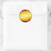 JESUS-Sticker Runder Aufkleber (Tasche)
