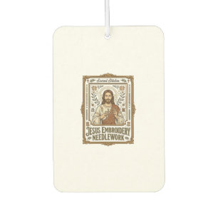 Jesus Stickerei Nadelarbeit Jesus Stickerei Nadel Autolufterfrischer