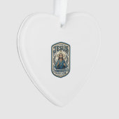 Jesus Stickpatch Blick Jesus besticktes Patch Ornament (Vorderseite)