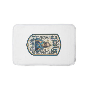 Jesus Stickpatch Look Jesus Stickpatch Badematte