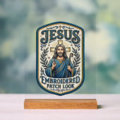 Jesus Stickpatch sieht Jesus besticktes Patch Acrylschild (Neutral)