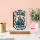Jesus Stickpatch sieht Jesus besticktes Patch Acrylschild (Hochzeit)