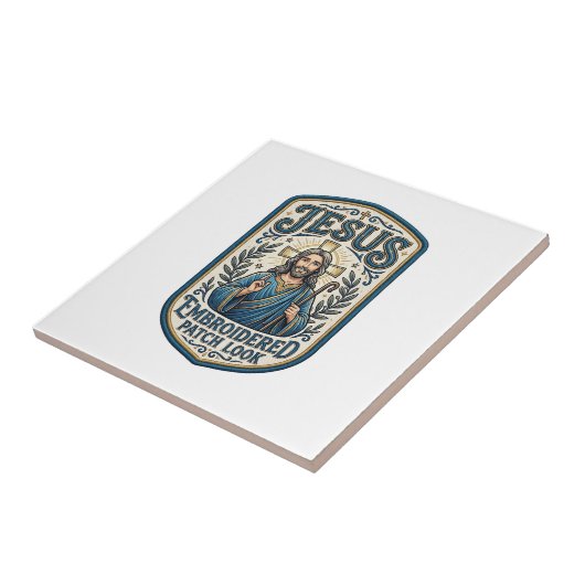 Jesus Stickpatch sieht Jesus besticktes Patch Fliese (Seite)