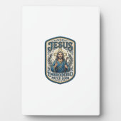 Jesus Stickpatch sieht Jesus besticktes Patch Fotoplatte (Vorderseite)