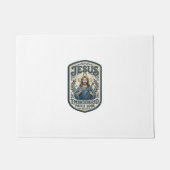Jesus Stickpatch sieht Jesus besticktes Patch Fußmatte (Vorderseite)