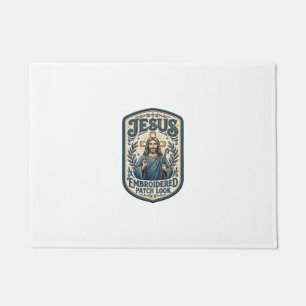 Jesus Stickpatch sieht Jesus besticktes Patch Fußmatte