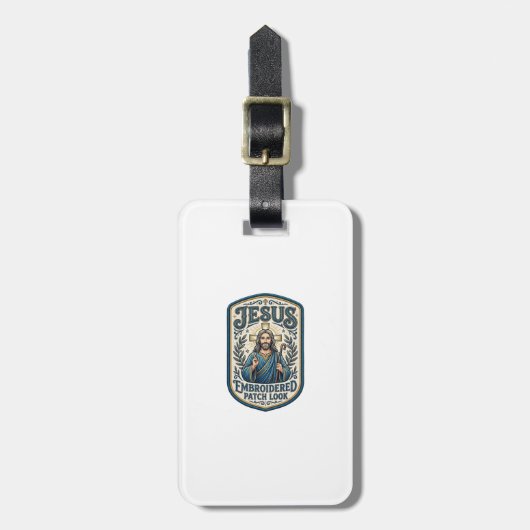Jesus Stickpatch sieht Jesus besticktes Patch Gepäckanhänger (Vorderseite vertikal)