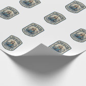 Jesus Stickpatch sieht Jesus besticktes Patch Geschenkpapier (Ecke)