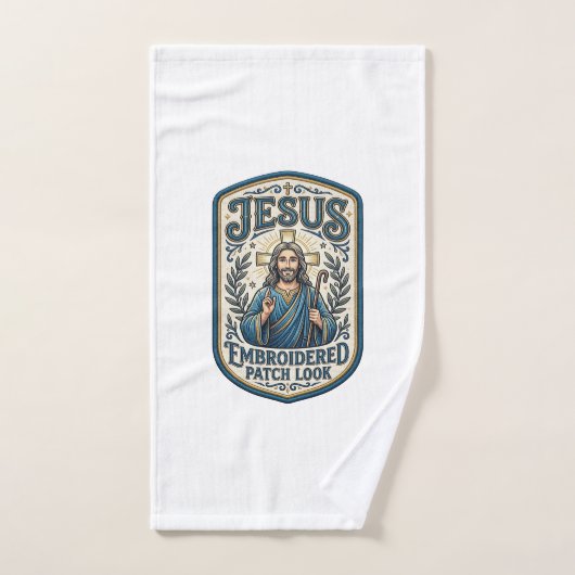 Jesus Stickpatch sieht Jesus besticktes Patch Handtuch (Handtuch)