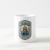 Jesus Stickpatch sieht Jesus besticktes Patch Kaffeetasse (Mittel)