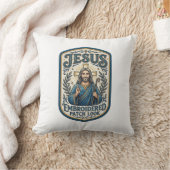 Jesus Stickpatch sieht Jesus besticktes Patch Kissen (Decke)