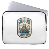Jesus Stickpatch sieht Jesus besticktes Patch Laptopschutzhülle (Vorderseite)
