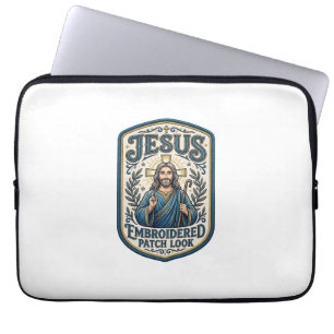 Jesus Stickpatch sieht Jesus besticktes Patch Laptopschutzhülle