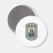 Jesus Stickpatch sieht Jesus besticktes Patch Magnet (Vorderseite/Rückseite)