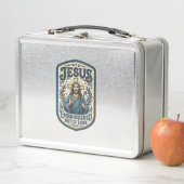 Jesus Stickpatch sieht Jesus besticktes Patch Metall Brotdose (Beispiel)
