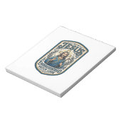 Jesus Stickpatch sieht Jesus besticktes Patch Notizblock (Rotiert)