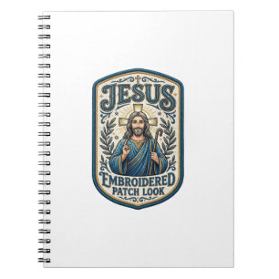Jesus Stickpatch sieht Jesus besticktes Patch Notizblock