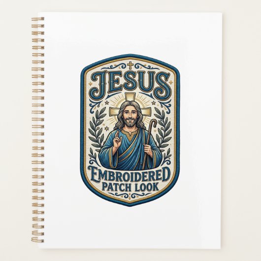 Jesus Stickpatch sieht Jesus besticktes Patch Planer (Vorderseite)