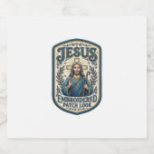 Jesus Stickpatch sieht Jesus besticktes Patch Schaumweinetikett (Einzelnes Label)