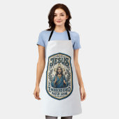 Jesus Stickpatch sieht Jesus besticktes Patch Schürze (Getragen)