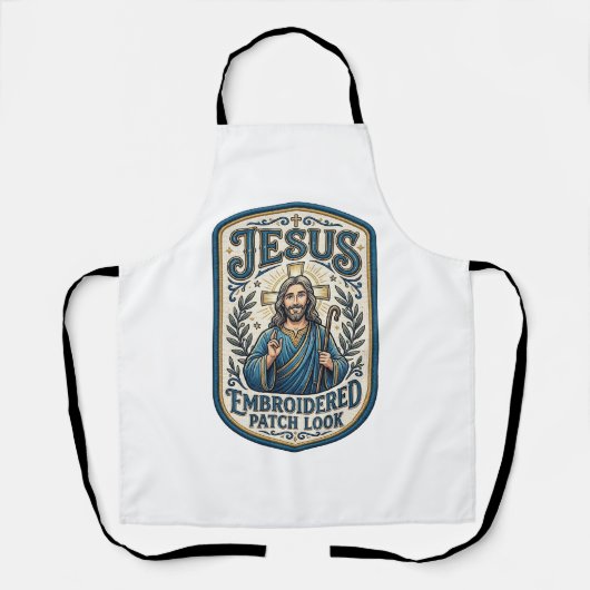 Jesus Stickpatch sieht Jesus besticktes Patch Schürze (Vorderseite)