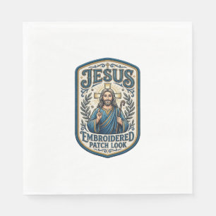 Jesus Stickpatch sieht Jesus besticktes Patch Serviette