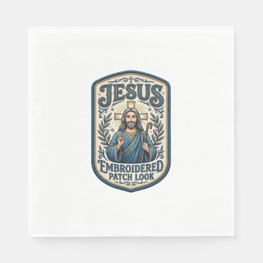 Jesus Stickpatch sieht Jesus besticktes Patch Serviette (Vorderseite)