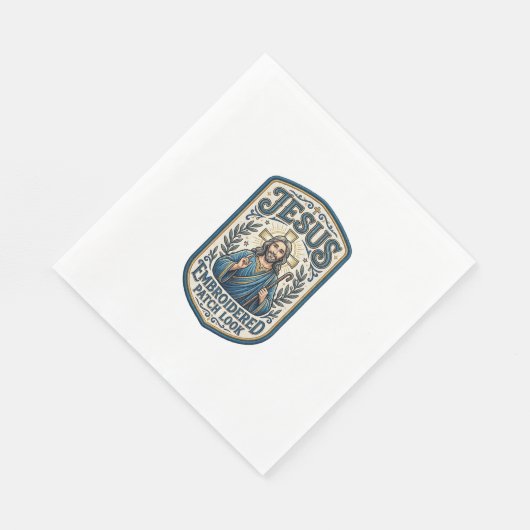 Jesus Stickpatch sieht Jesus besticktes Patch Serviette (Ecke)