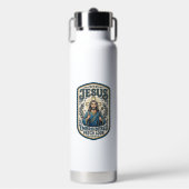Jesus Stickpatch sieht Jesus besticktes Patch Trinkflasche (Vorderseite)